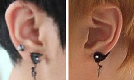 Earring couple (thanks to Ahn HeeYun for the picture^^)